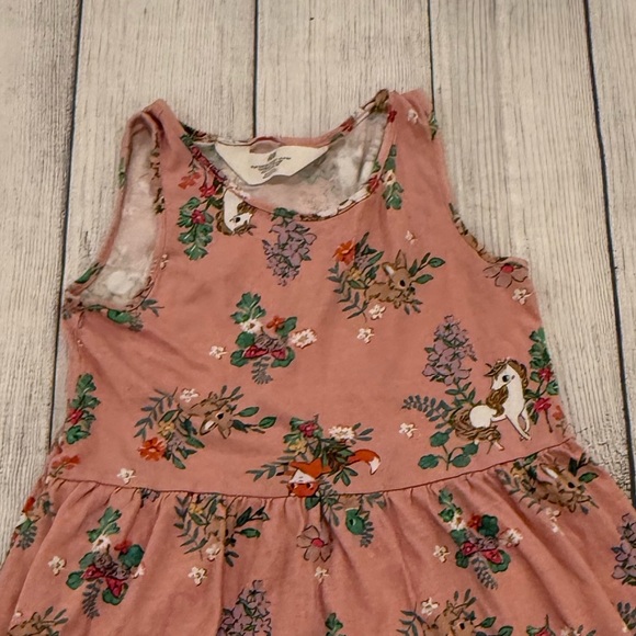 H&M Orange Pink Halter Sundress /girls size 6X-7 - Picture 6 of 7